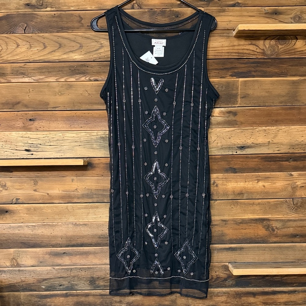 Ariat Black Jack Dress with Beaded Accents